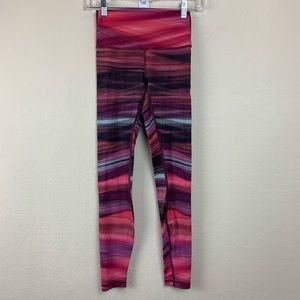 Lululemon High Waisted Watercolor Leggings